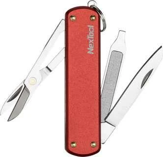 Mini kišeninis peilis Nextool NE0142 - raudonas