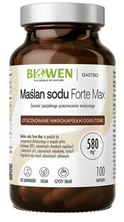 Biowen Maisto papildas Natrio butiratas Forte Max 580 mg - 100 kapsulių