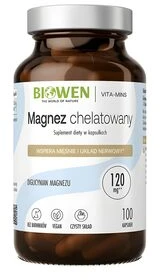 BIOWEN Chelated Magnesium Bisglycinate – food supplement for humans – 100 capsules