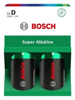 Nezatříděno GP Baterija BOSCH 2SZT D SUPER ALKALINE LR20SA2B/00
