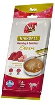 FARMINA N&D Quinoa Cat Hairball Kreminis with vištiena & Tuna box – skanėstas katei – 4x15g