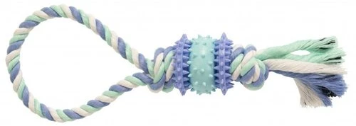 Nezatříděno Gimdog Cotton Dent Plus Rope W/Tpr 30cm žaislas šuniui