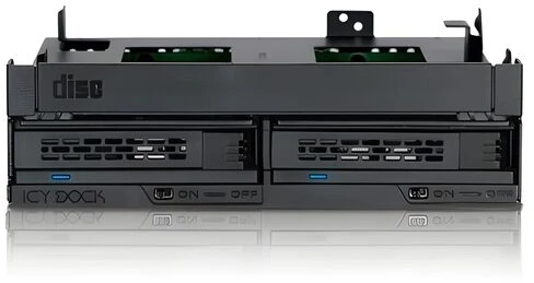 Nezatříděno Icy Dock 2x 2,5" SAS / SATA + Slim ODD 5,25" ExpressCage (MB732SPO-B)
