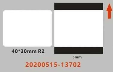 Niimbot etiketės ER 40x30mm 230vnt Permatomos B21, B21S, B3S, B1