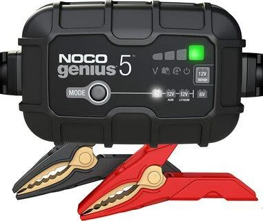 Akumuliatorių Įkroviklis - NOCO Genius5 5A, 6V/12V su Priežiūros Funkcija