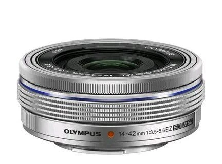 Objektyvas Olympus M.ZUIKO DIGITAL ED 14-42mm F3.5-5.6 EZ PANCAKE (sidabrinis)