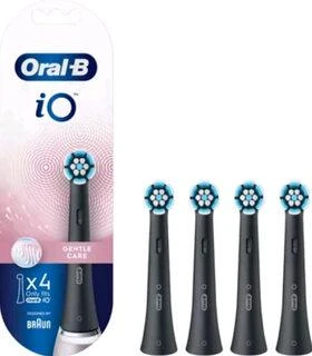 Dantų šepetėlis Braun SB-4 Oral-B iO Gentle Care Juodas keičiamos dantų šepetėlio galvutės 4 vnt.