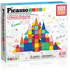 Dėlionė PicassoTiles PICASSO TILES Magnetinis konstruktorius 101 det., PT101