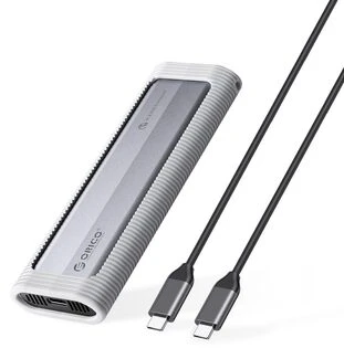Disko dėžutė Orico AXM2S-G2 M.2 NVME/NGFF USB-C 6Gb/s / 10Gb/s – pilkos spalvos