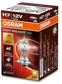 Osram lemputės Night Breaker ,+220%, H7, 55W, 64210NB220