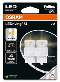 Osram LEDriving SL WY21W lemputės pakuotė
