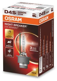 Osram D4S Night Breaker 220 ksenoninė lemputė pakuotėje