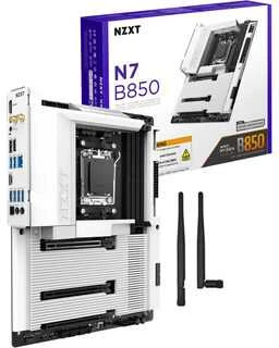 Pagrindinė plokštė NZXT N7 B850 WiFi baltas DDR5 AM5 baltas dangtelis N7-B85XT-W1