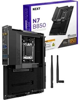 Pagrindinė plokštė NZXT N7 B850 WiFi juodas DDR5 AM5 juodas dangtelis N7-B85XT-B1 mažmeninė prekyba