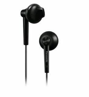 Į ausis įstatomos ausinės su mikrofonu Panasonic RP-TCM55E-K, Juodos