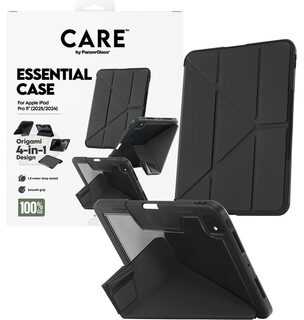 „Panzer Glass Care by PanzerGlass“ Y formos sulankstomas dėklas, skirtas „iPad Pro 11“ (2025 / 2024) - juodas