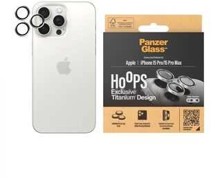 Panzer Glass PanzerGlass Hoops iPhone 15 Pro, Pro Max Baltas Titanium