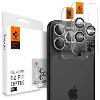 Kamerų apsauga Spigen Glass tR EZ Fit Optik Pro 2 Pack, sidabrinis - iPhone 17/16/15/14 Pro / 17/16/15/14 Pro Max