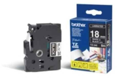 Brother BROLIS TZE345 18 Baltas ON Juodas