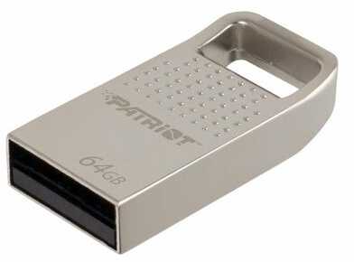 Patriot FLASHDRIVE Tab200 64GB Type A USB 2.0, mini, aliuminio, sidabrinis