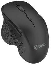 Pelė C-Tech C-TECH Myś WLM-14BK Dual mode wireless BT5.0 + 2,4GHz 1600DPI 6 tlačítek USB nano receiver juodas