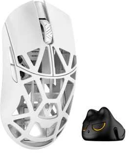 WL Pelė WLMOUSE Beast X Mini Pro Solid Sides Pelė žaidimams, Omron Optinė Switches – baltas