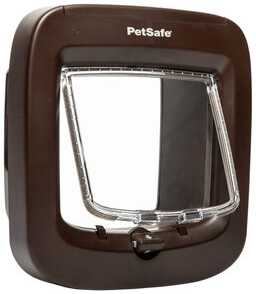 Petsafe Microchip Cat Flap durelės su mikročipu katėms ir mažiems šuniukams, rudos spalvos