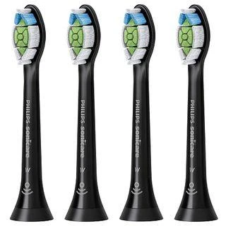 4 dalių šepetėlių galvučių pakuotė Philips Sonicare Optimal White HX6064/11, Juodos