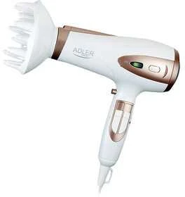 Adler | Plaukų džiovintuvas | AD 2248 | 2400 W | Number of temperature settings 3 | Ionic function | Diffuser nozzle | Baltas
