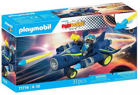 PLAYMOBIL - Funstars: Lenktynių kosminis lėktuvas (71719)