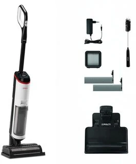 Polti Cordless Garinis valytuvas | RollySteam WD30C | Power 450 W | Vanduo tank capacity 0.6 L | Baltas/Juodas