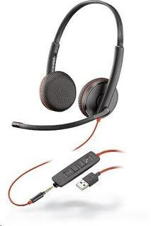 Plantronics Poly BLACKWIRE,C3225 USB-A Poly USB-A Ausinės Su mikrofonu Juodas USB Type-A su laidu