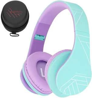Belaidės ausinės vaikams PowerLocus P2 (mėlynai violetinė)