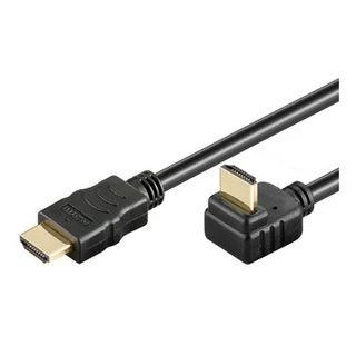 HDMI laidas su kampine jungtimi