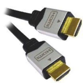 HDMI laidas su sidabrinėmis jungtimis