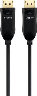 PREMIUMCORD optinis DisplayPort 1.4 jungiamasis kabelis M/M, paauksuotos jungtys. 30 m