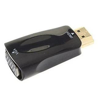 HDMI į VGA adapteris juodu korpusu