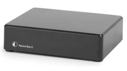 Patefono priešstiprintuvis Pro-Ject Record Box E, Juodas