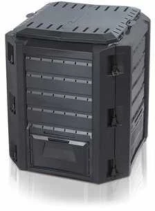 PROSPERPLAST komposto dėžė 380L Juoda 82 x 72 x 72cm