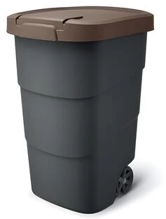 Prosperplast Krepšys WHEELER 95 l šiukšliadėžė - ruda