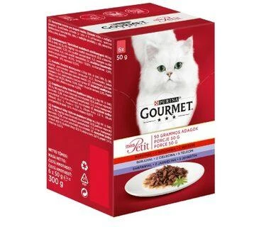 Purina Nestle Drėgnas Kačių Maistas - Gourmet Mon Petit 6x 50g