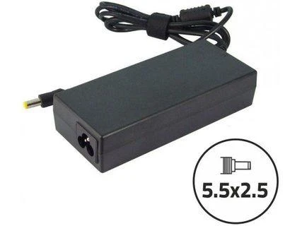 QOLTEC 50070 Nešiojamas kompiuteris AC power adapter 90W 19V 4.74 A 5.5x2.5 +power cable