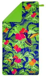 Mikropluošto rankšluostis Nils Camp NCR14 Flowers, 160x80 cm