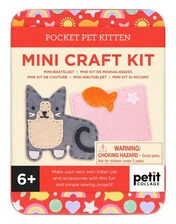 Dėlionė Rappa Petit Collage Mini Craft Kit: Pocket Pet Kitten