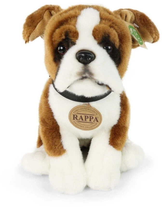 Rappa Eco-Friendly Pliušinis žaislas - vokiečių bokseris, 27 cm
