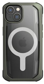 Raptic X-Doria Secure iPhone 14 Plus su MagSafe šarvuotas dėklas telefonui, žalios spalvos