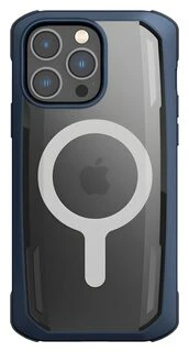 Raptic X-Doria Secure iPhone 14 Pro su MagSafe šarvuotas dėklas telefonui, mėlynos spalvos