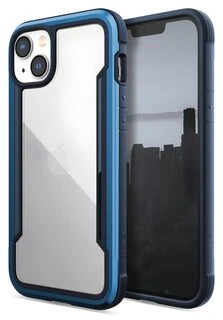 Raptic X-Doria Shield iPhone 14 šarvuotas dėklas telefonui, mėlynos spalvos