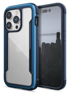 Raptic X-Doria Shield iPhone 14 Pro šarvuotas dėklas telefonui, mėlynos spalvos