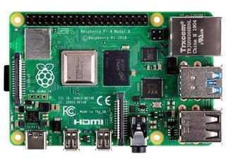 „Raspberry Pi 4“ modelis B, 4 GB RAM, USB C, „Dual Micro HDMI“, „Gigabit Ethernet“ RPI-4MODB4G